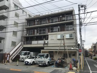東京都中野区弥生町 鉄筋コンクリート造 4階建て解体工事